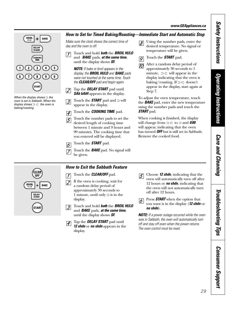 GE JCB968 User Manual | Page 29 / 48