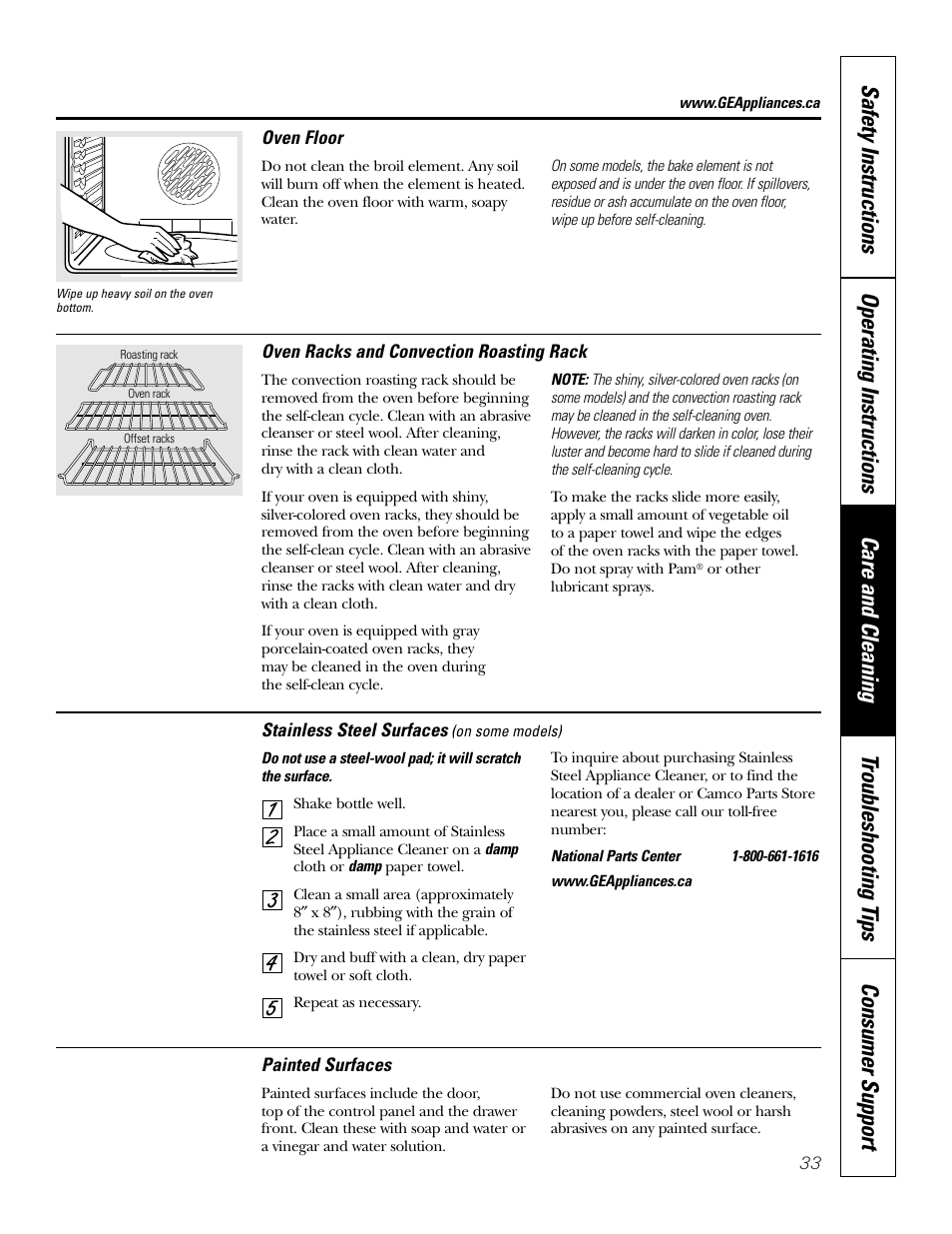 GE JCB968 User Manual | Page 33 / 48