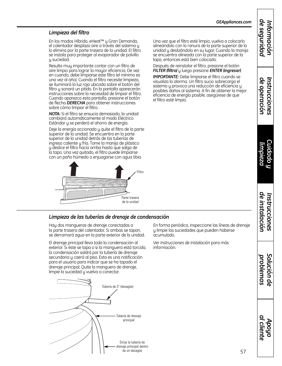 GE GEH50DNSRSA User Manual | Page 57 / 68