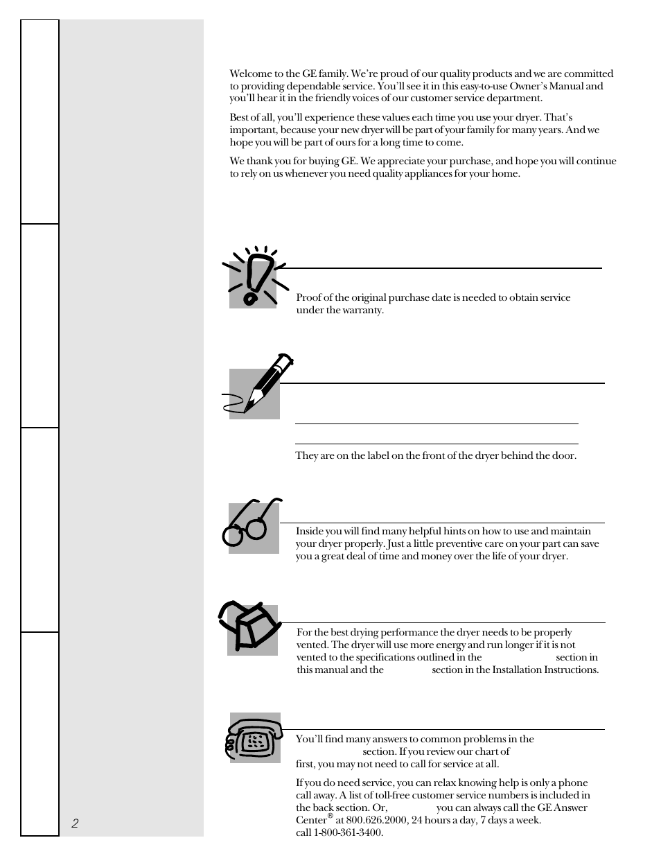 GE 333 User Manual | Page 2 / 16