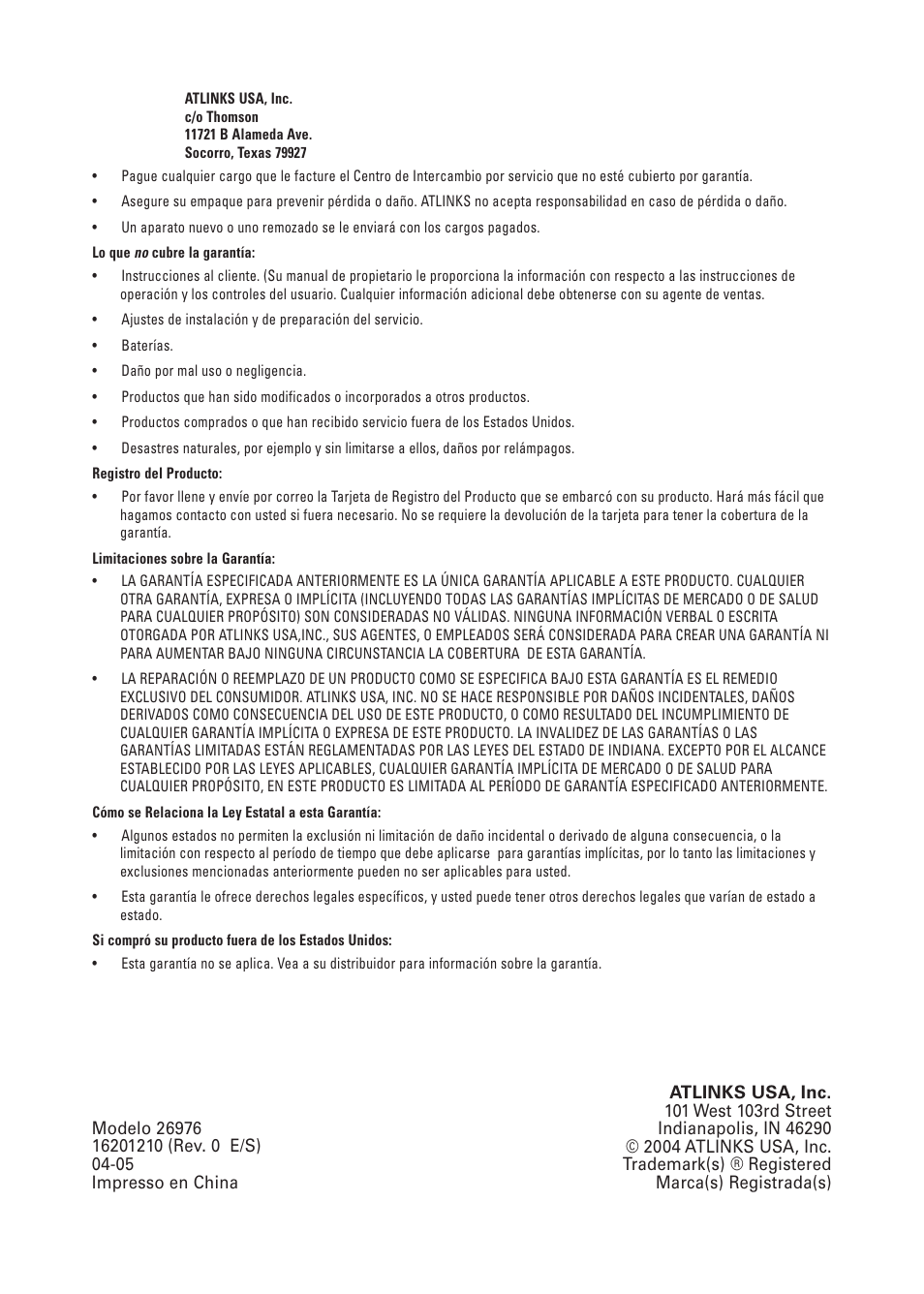 GE 26976 User Manual | Page 100 / 100