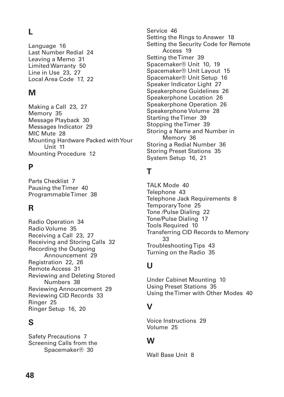 48 l | GE 26976 User Manual | Page 48 / 100