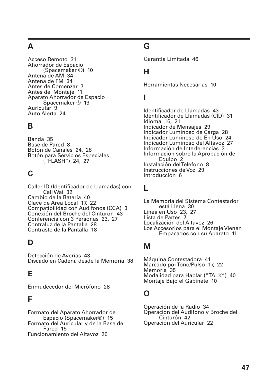 Ndice | GE 26976 User Manual | Page 97 / 100