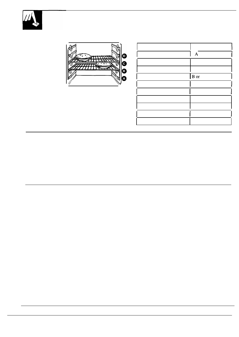 Preheating, Regular baking, Oven shelves | Baking pans, Pan placement | GE 164D2966P030 User Manual | Page 18 / 40