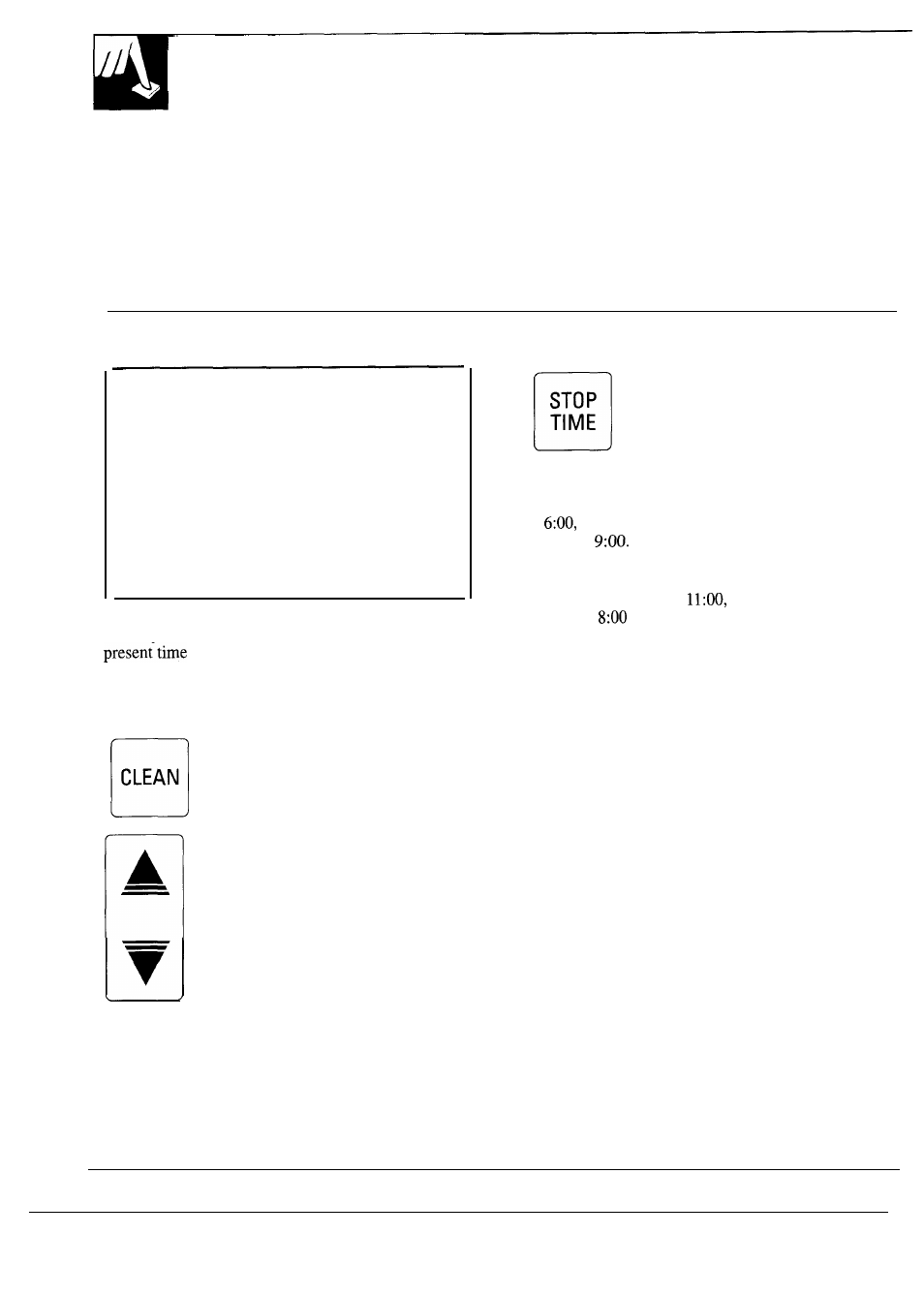 Operating the self-cleaning oven, After self-cleaning, How to set delay start of cleaning | Clean, Stop, Time | GE 164D2966P030 User Manual | Page 32 / 40