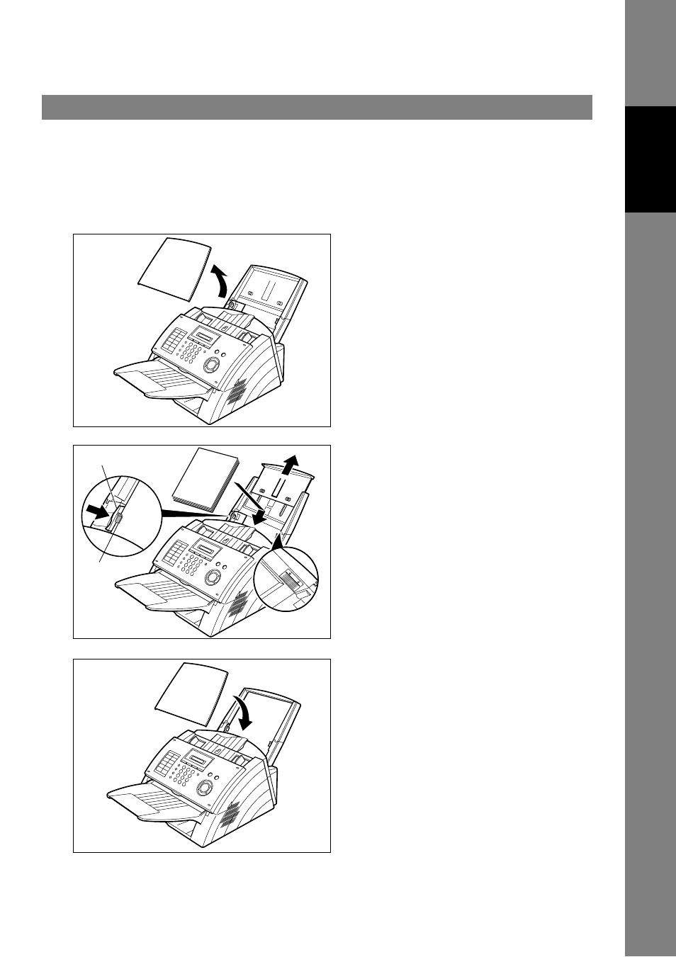 Loading the recording paper, Paper specifications | GE UF-4000 User Manual | Page 17 / 120