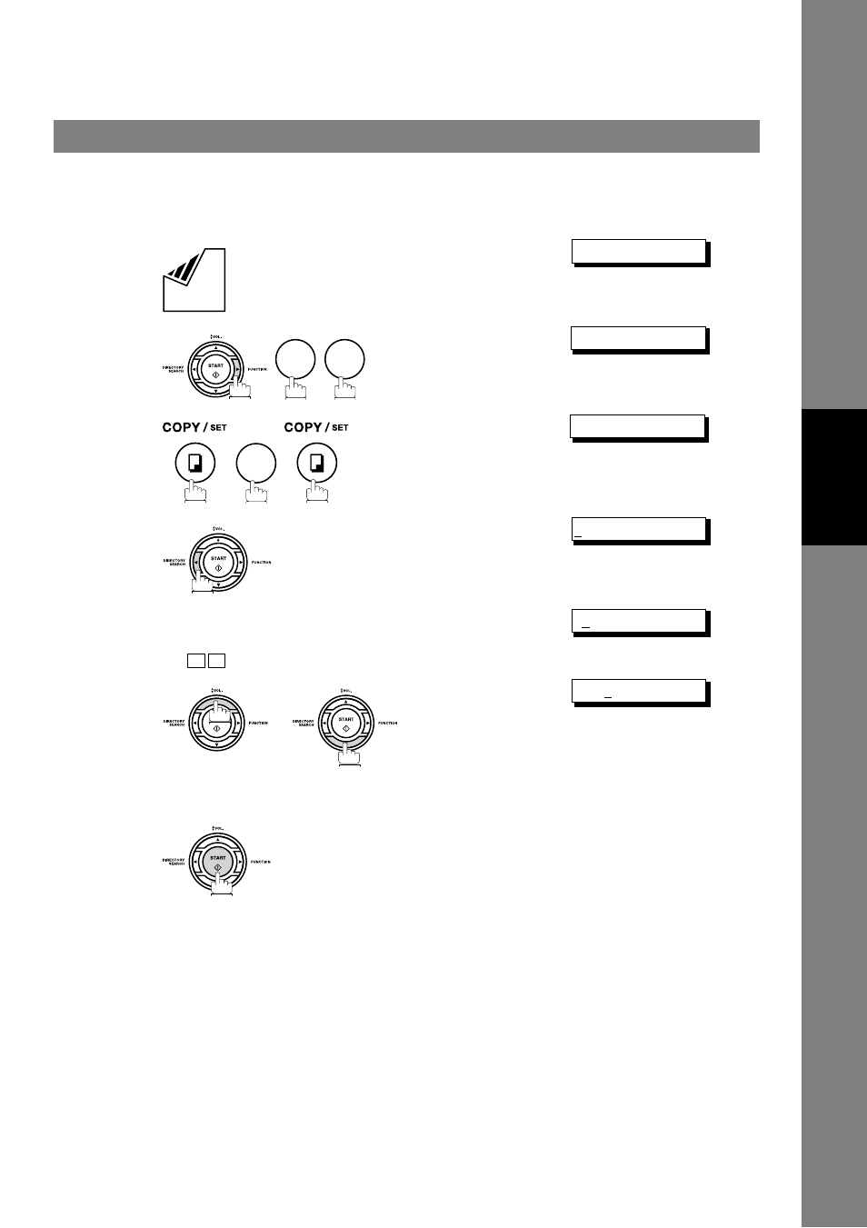 Sending documents, Direct transmission | GE UF-4000 User Manual | Page 49 / 120