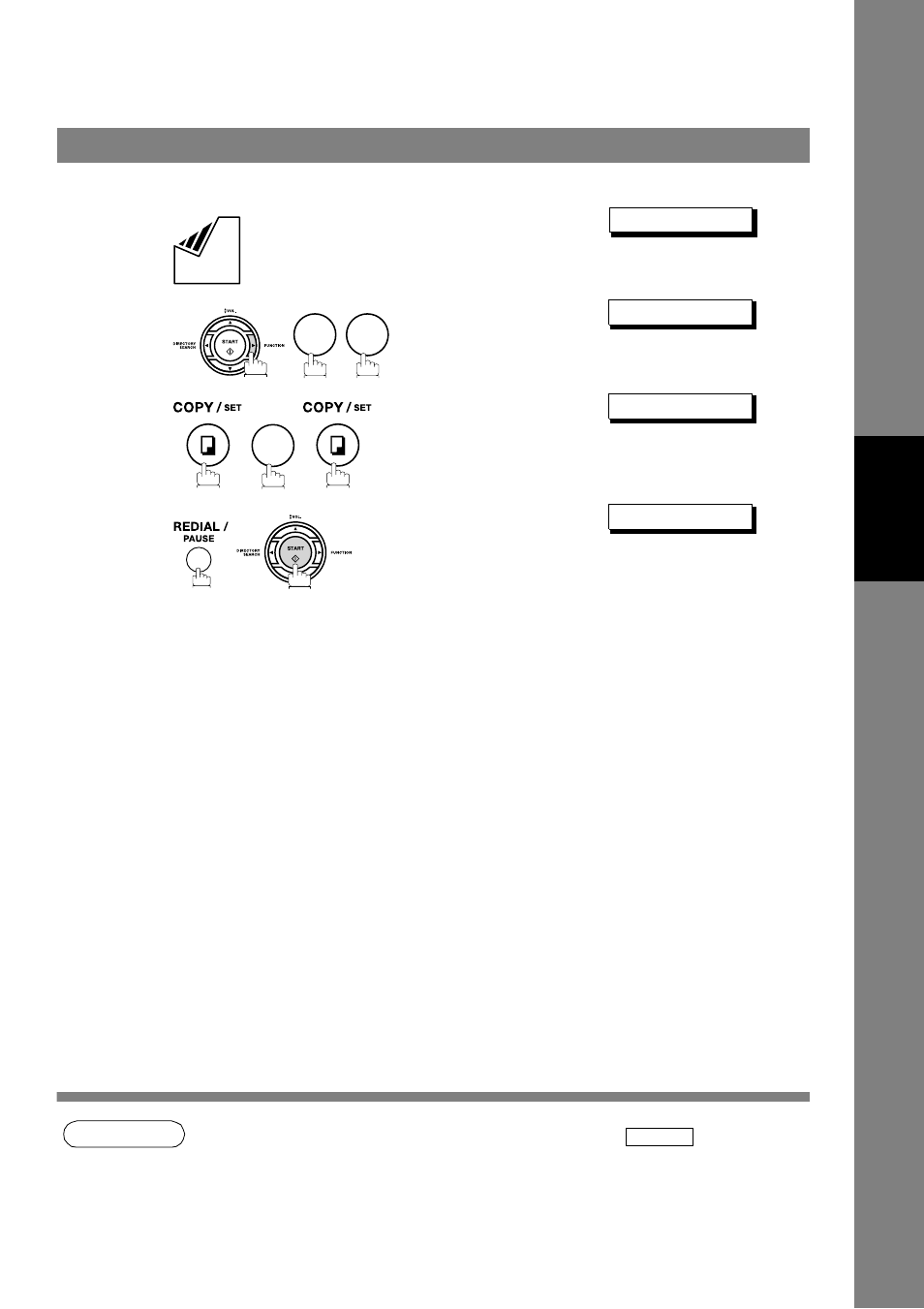 Sending documents, Redialing | GE UF-4000 User Manual | Page 55 / 120