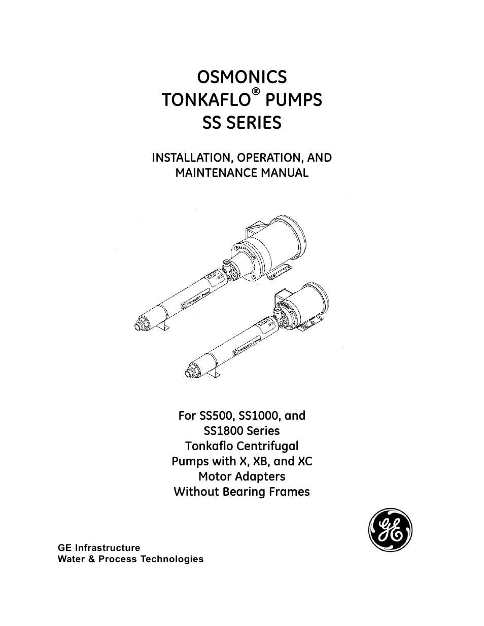 GE SS1000 User Manual | 42 pages