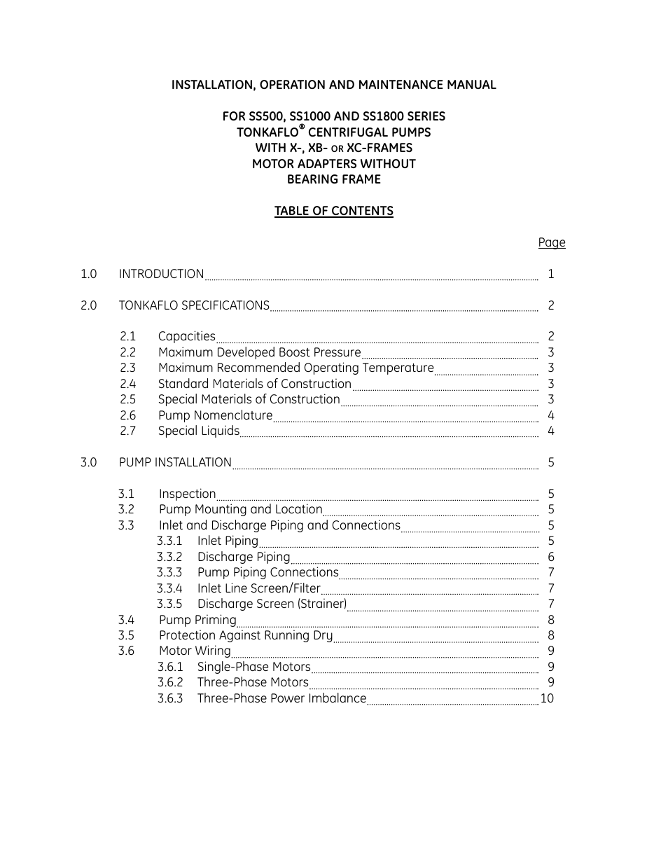 GE SS1000 User Manual | Page 3 / 42