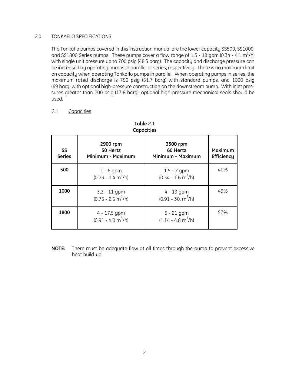 GE SS1000 User Manual | Page 8 / 42