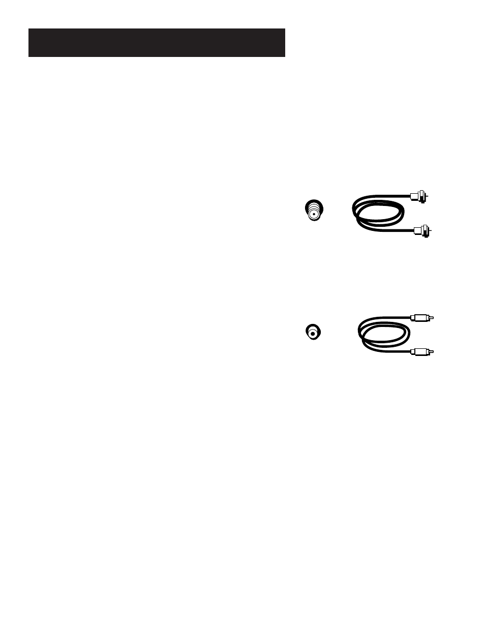 Tv with rf jack only, Types of, Connections | Connecting your vcr, Jacks and cables | GE VG4061 User Manual | Page 44 / 60