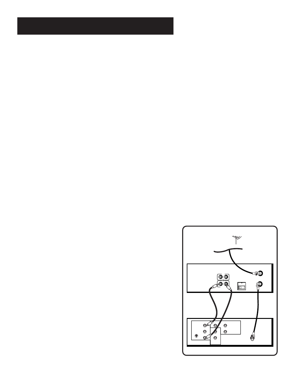 Tv with audio/video jacks, Connections, Using this connection | GE VG4061 User Manual | Page 47 / 60