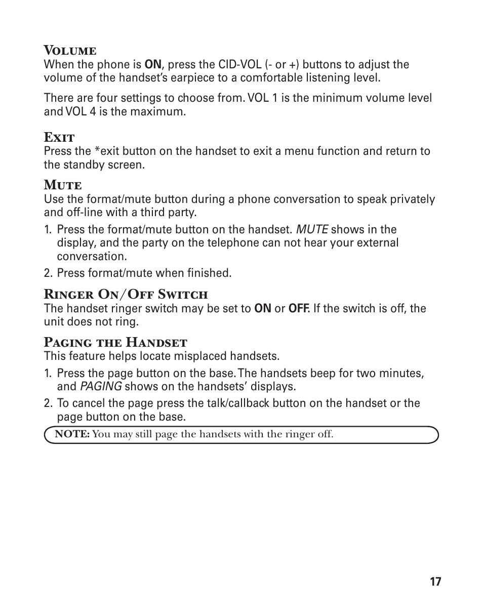 GE 25860 User Manual | Page 17 / 76
