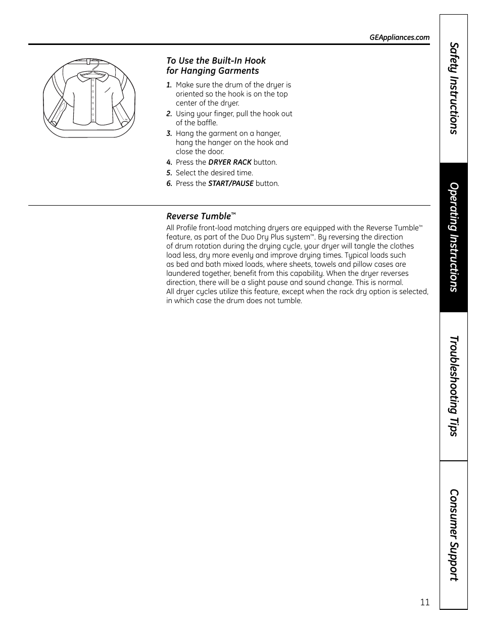 GE UPVH890 User Manual | Page 11 / 152