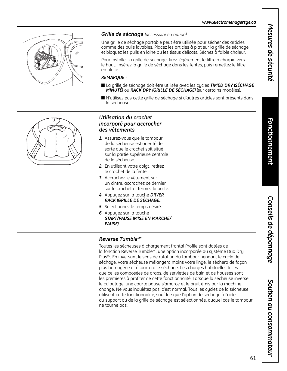 GE UPVH890 User Manual | Page 61 / 152