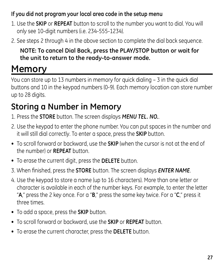 GE 00023598 User Manual | Page 27 / 80