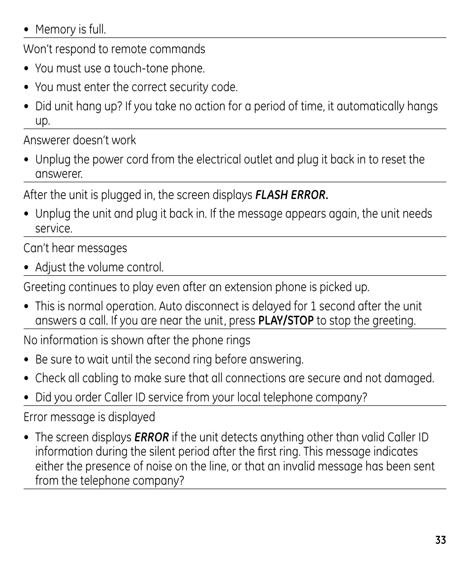 GE 00023598 User Manual | Page 33 / 80