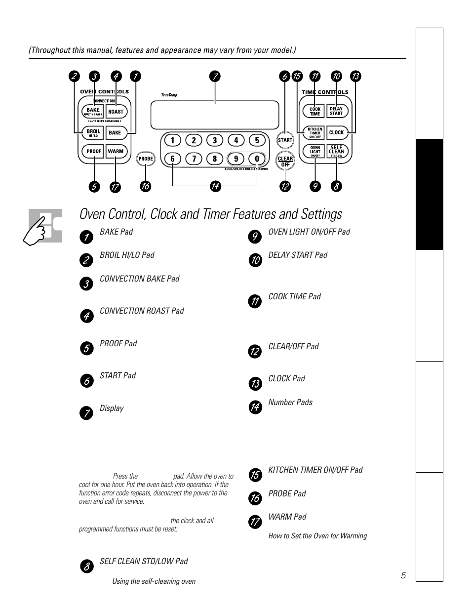Using the oven controls | GE JCT 915 User Manual | Page 5 / 32