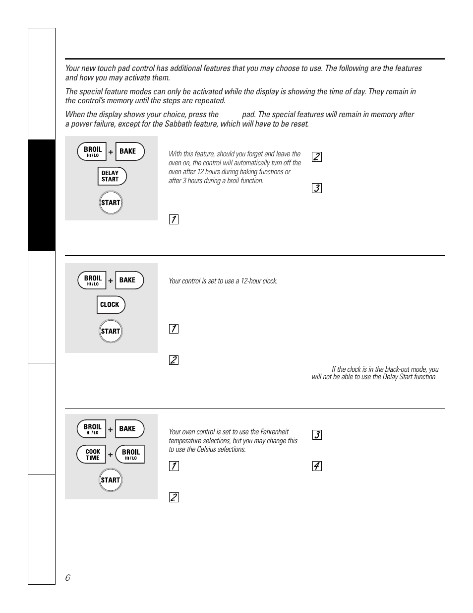 Special features of your oven control | GE JCT 915 User Manual | Page 6 / 32