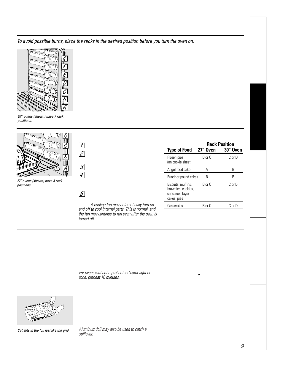 Using the oven | GE JCT 915 User Manual | Page 9 / 32