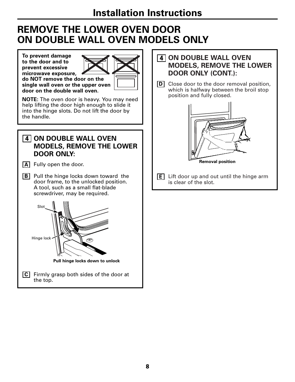 GE TRIVECTION JT980 User Manual | Page 8 / 16