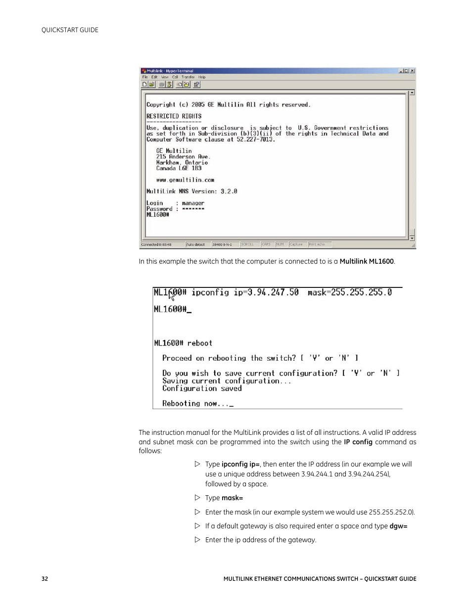 GE MULTILINK 1601-9026-A3 User Manual | Page 36 / 70