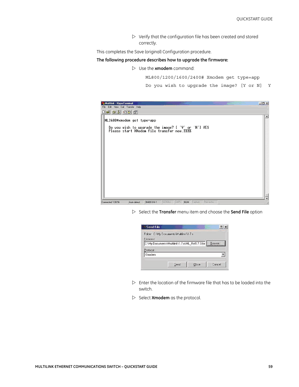 GE MULTILINK 1601-9026-A3 User Manual | Page 63 / 70