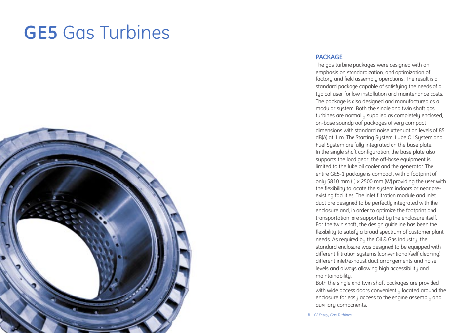 Ge5 gas turbines | GE Gas Turbine User Manual | Page 6 / 31