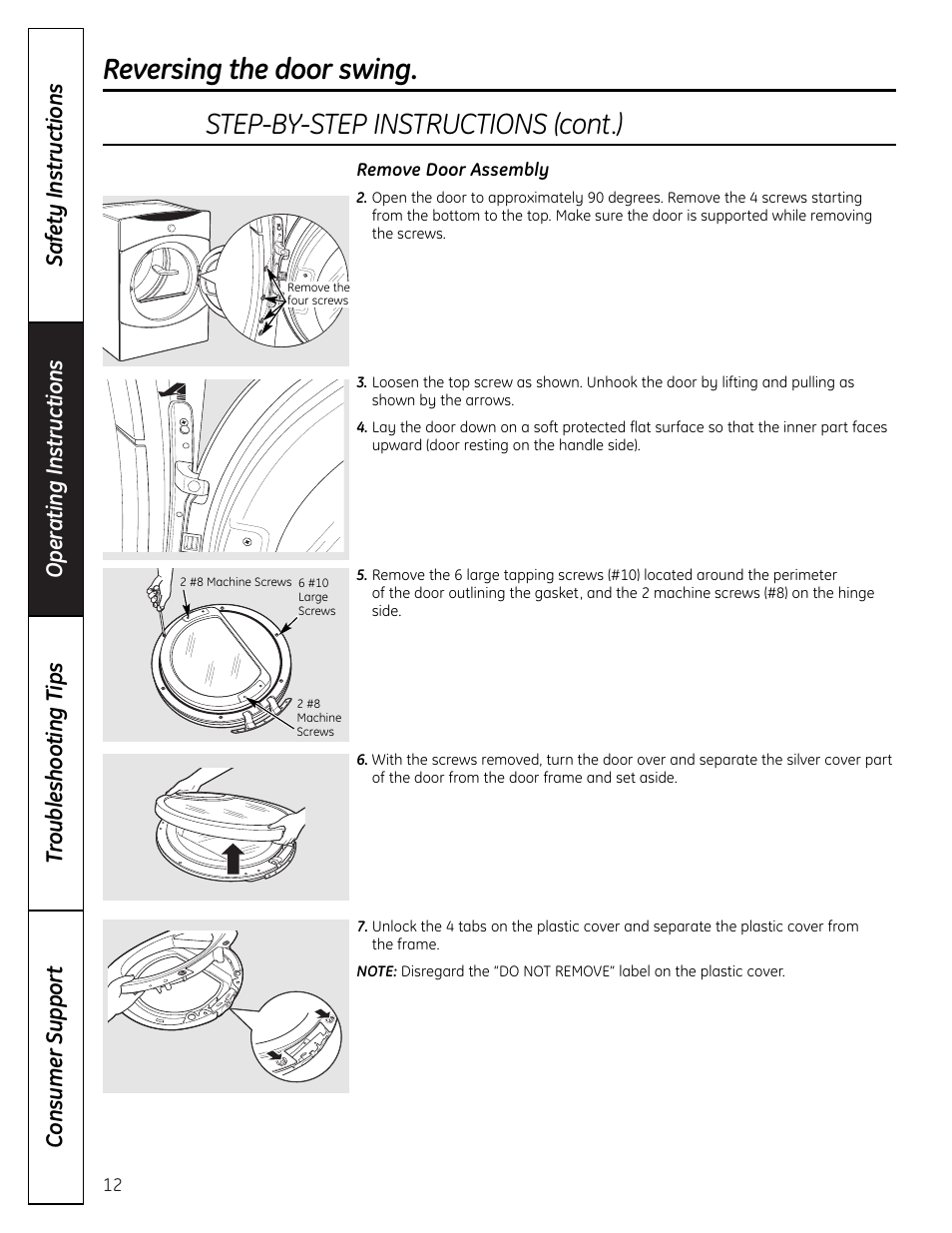 GE DHDVH66 User Manual | Page 12 / 56