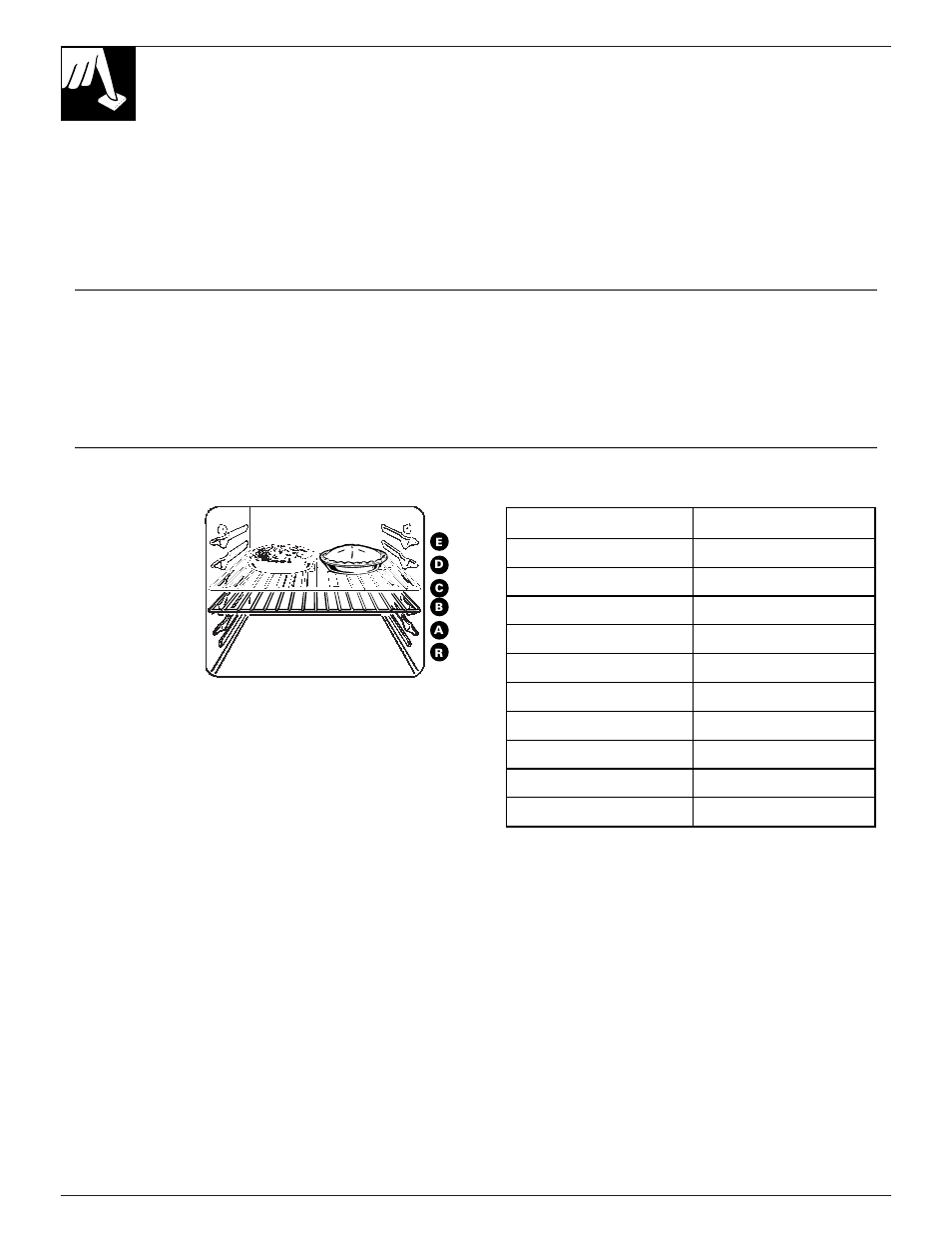 Baking, Baking –16, 14 baking | How to set your range for baking, Oven shelves | GE EGR2000 User Manual | Page 14 / 52