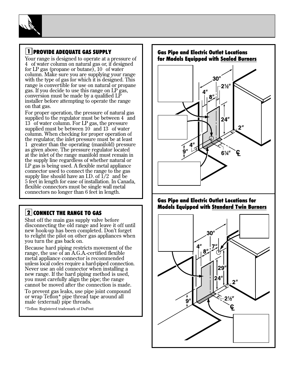 36 installation instructions | GE EGR2000 User Manual | Page 36 / 52