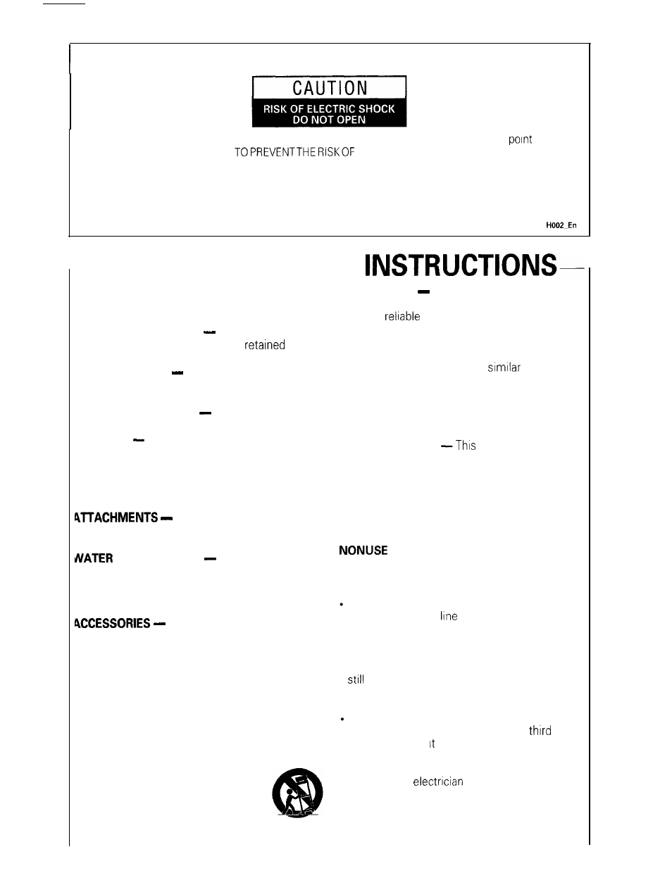 Important safety, Important | GE DV-354 User Manual | Page 2 / 61