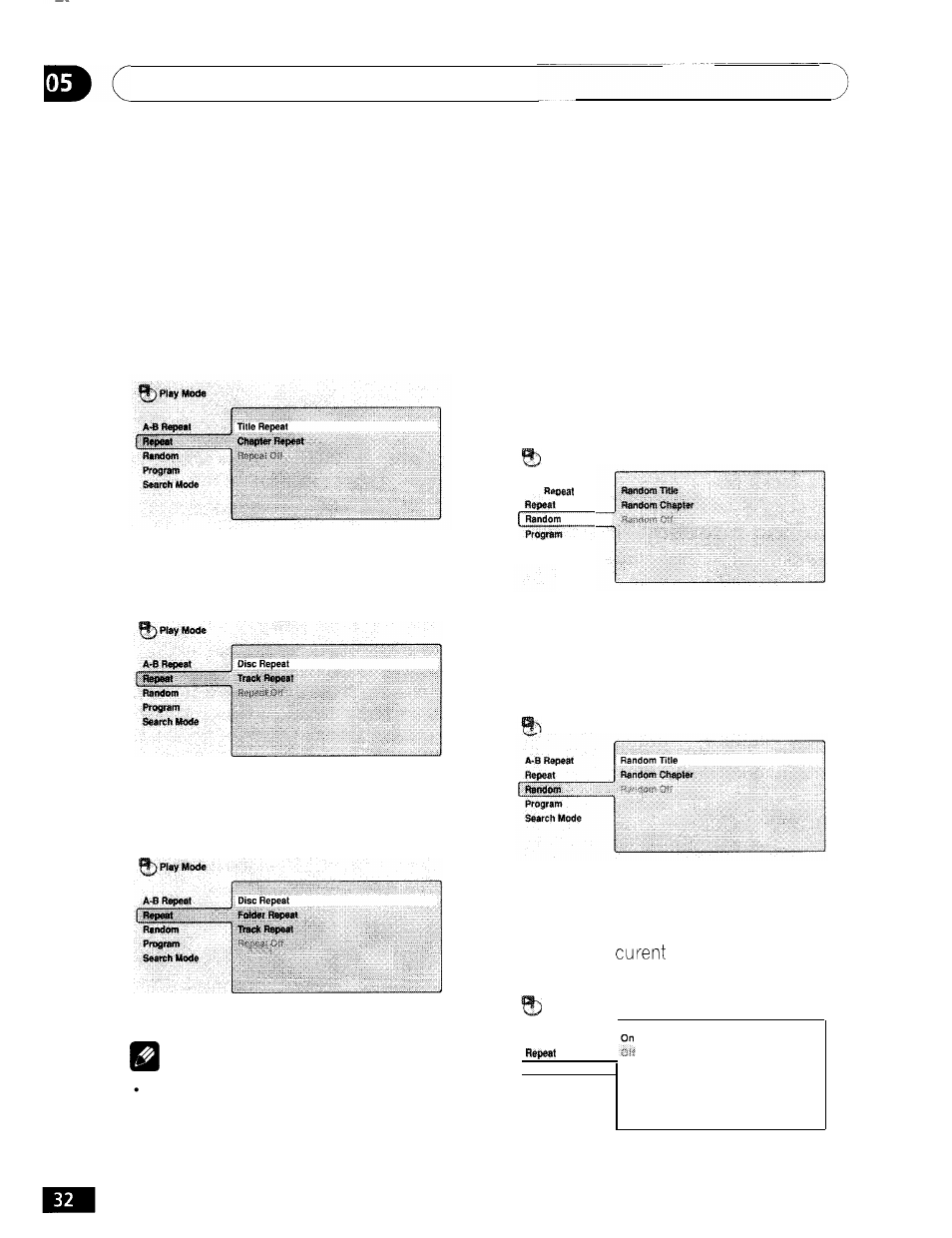 Random play, Playing discs, Using random play | GE DV-354 User Manual | Page 32 / 61