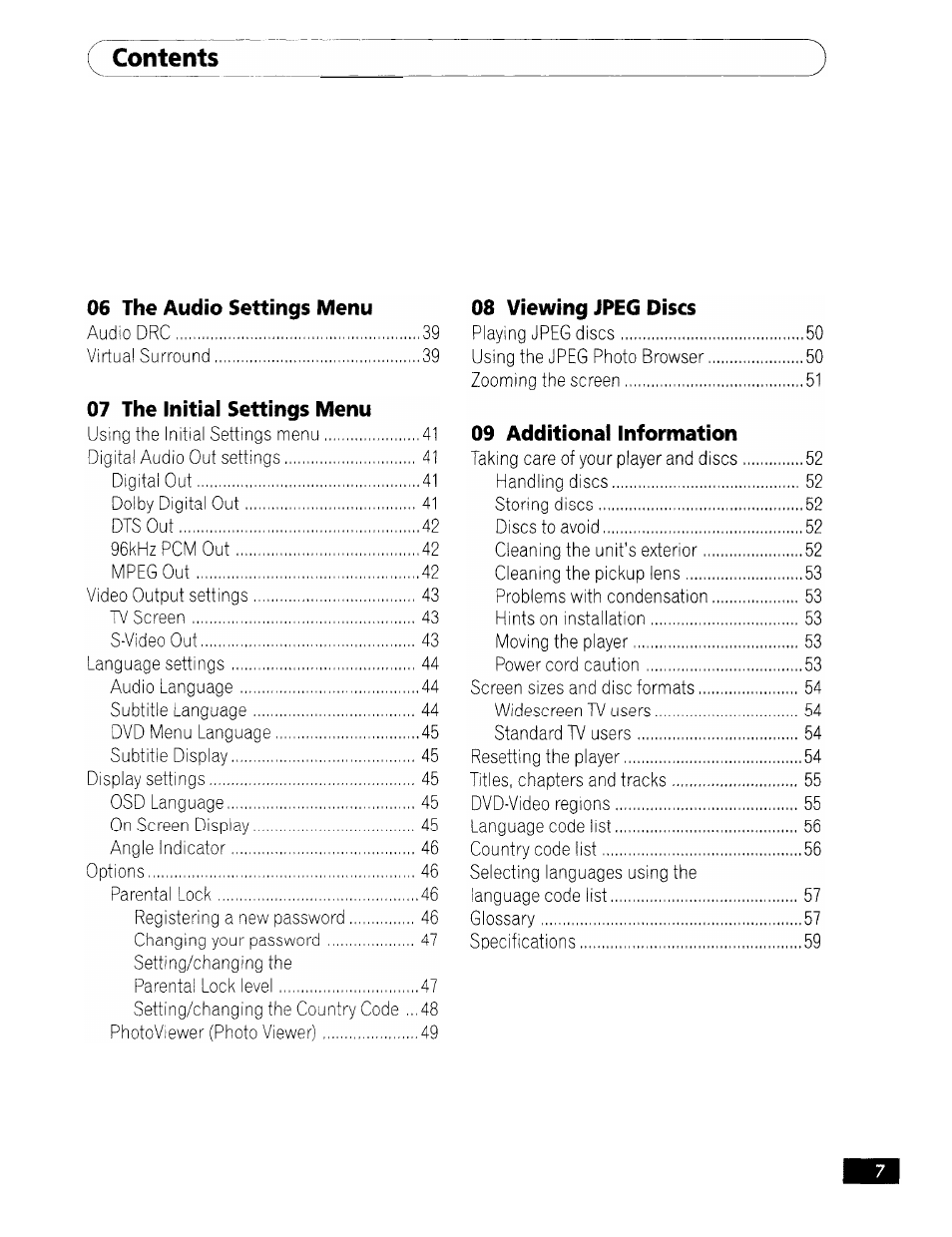 GE DV-354 User Manual | Page 7 / 61