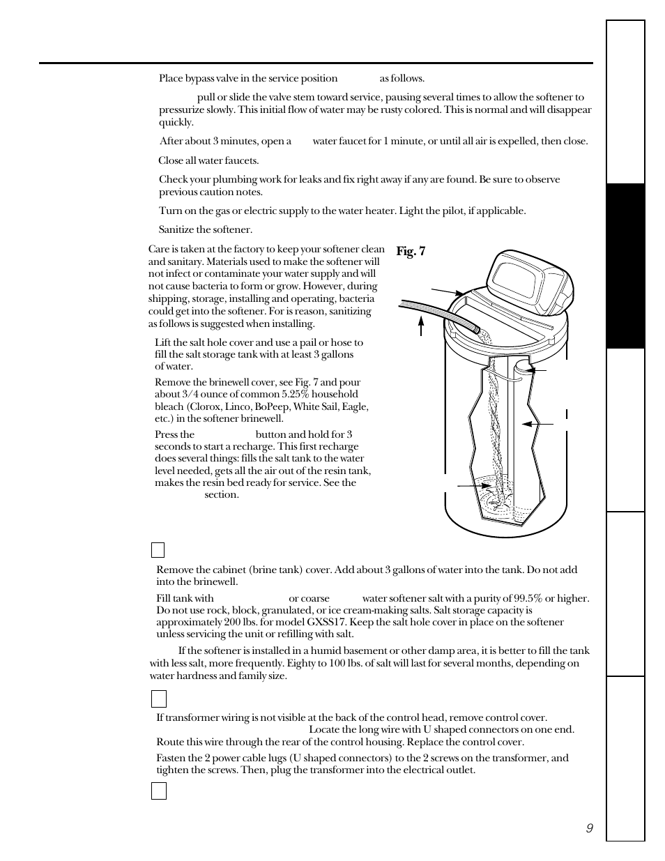 Sanitize | GE MONACO 6000A User Manual | Page 9 / 28