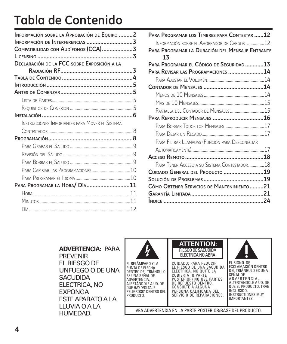 GE 00003287 User Manual | Page 30 / 52