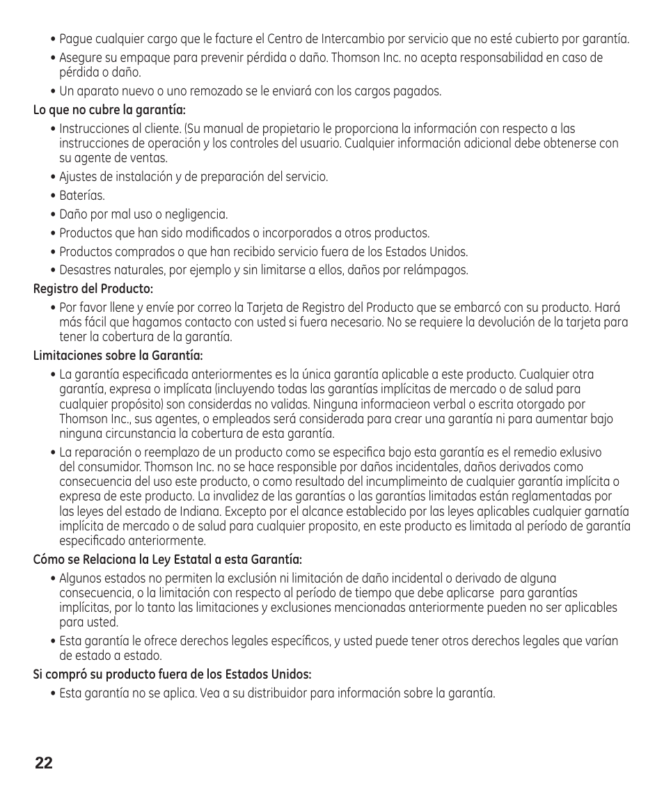GE 00003287 User Manual | Page 48 / 52