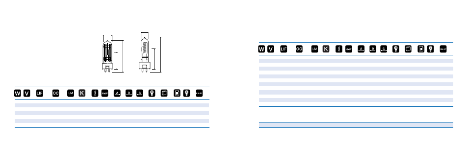 Single ended halogen, Continued | GE SHOWBIZ User Manual | Page 14 / 77