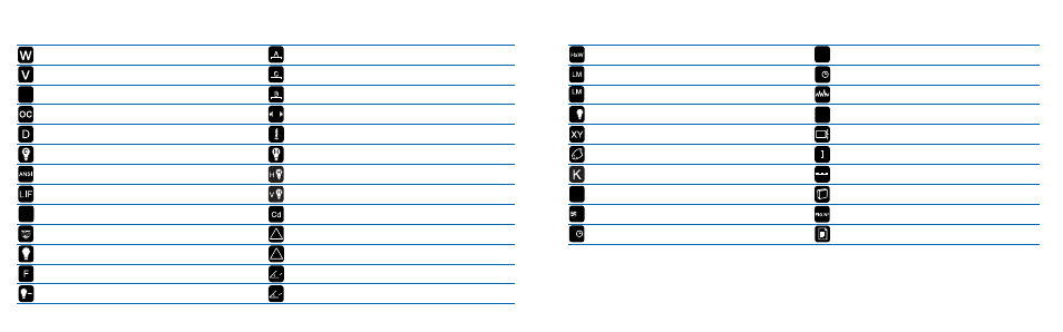 Symbols | GE SHOWBIZ User Manual | Page 4 / 77