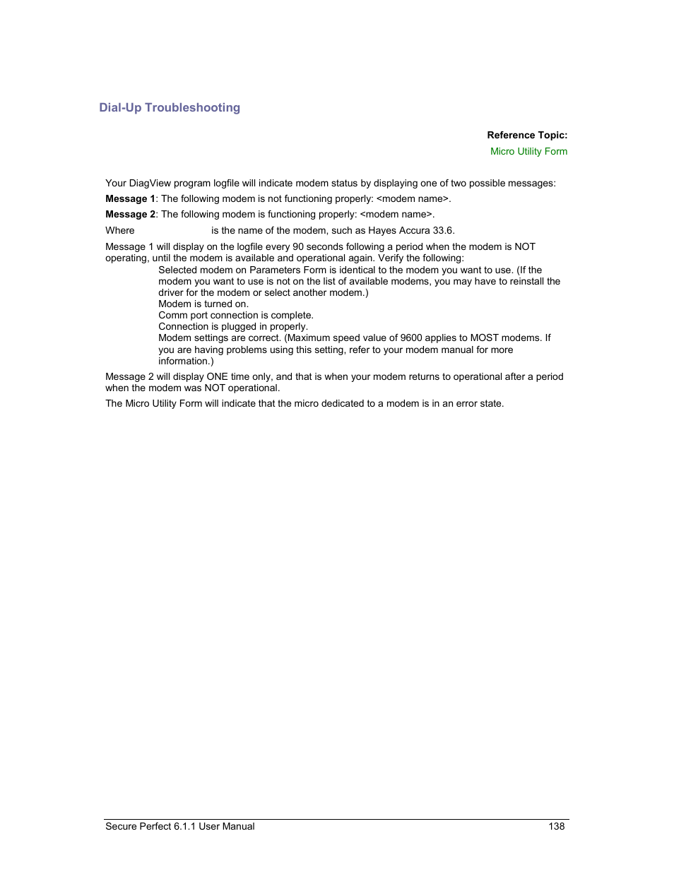 Dial-up troubleshooting, Dial-up troubleshooting tips | GE v6 User Manual | Page 140 / 269