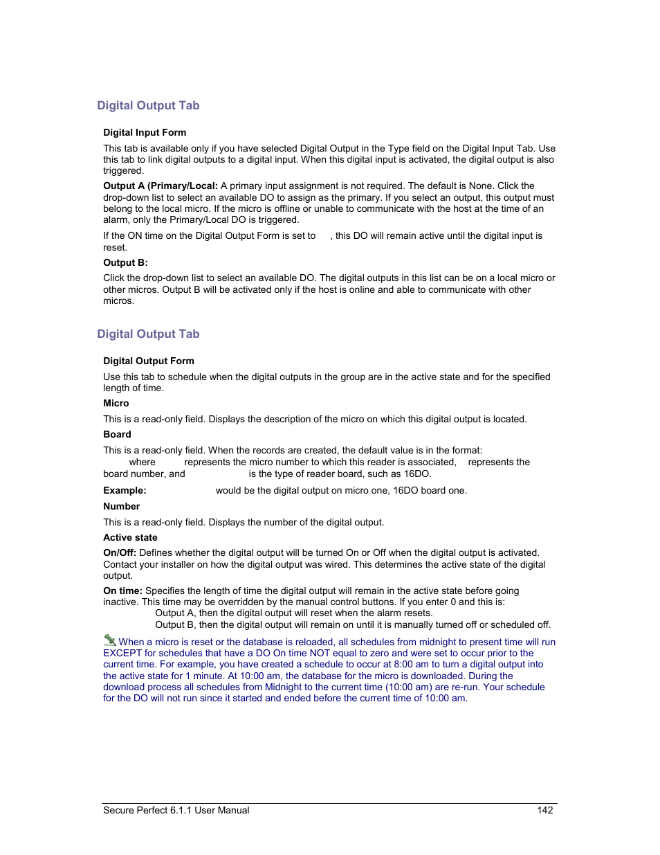 Digital output tab | GE v6 User Manual | Page 144 / 269