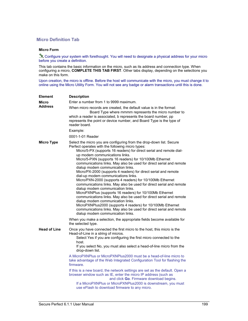 Micro definition tab, Micro form, micro definition tab, Micro form, micro | Definition, Micro definition tab of the micro form | GE v6 User Manual | Page 201 / 269
