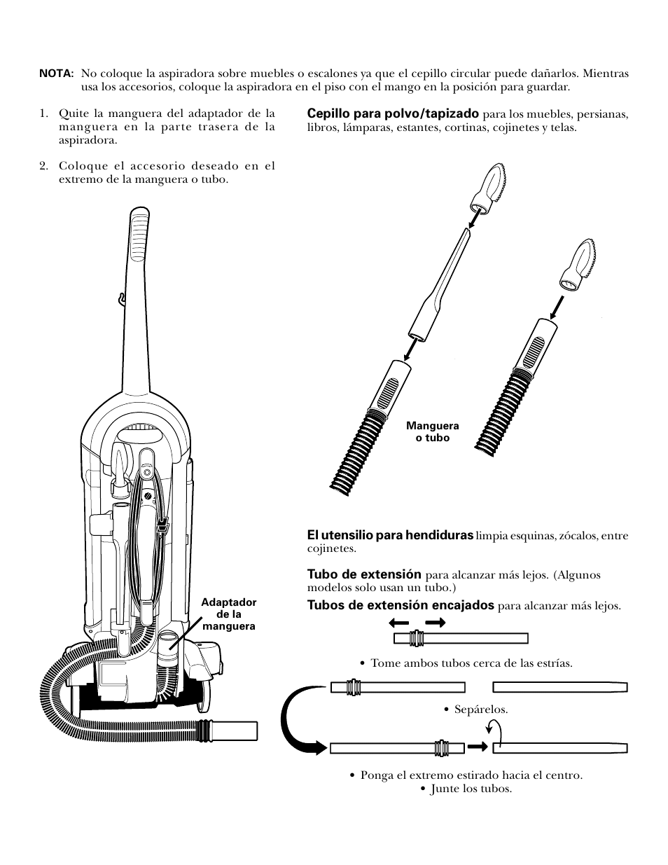 Cómo usar los accesorios | GE 71045 User Manual | Page 28 / 36