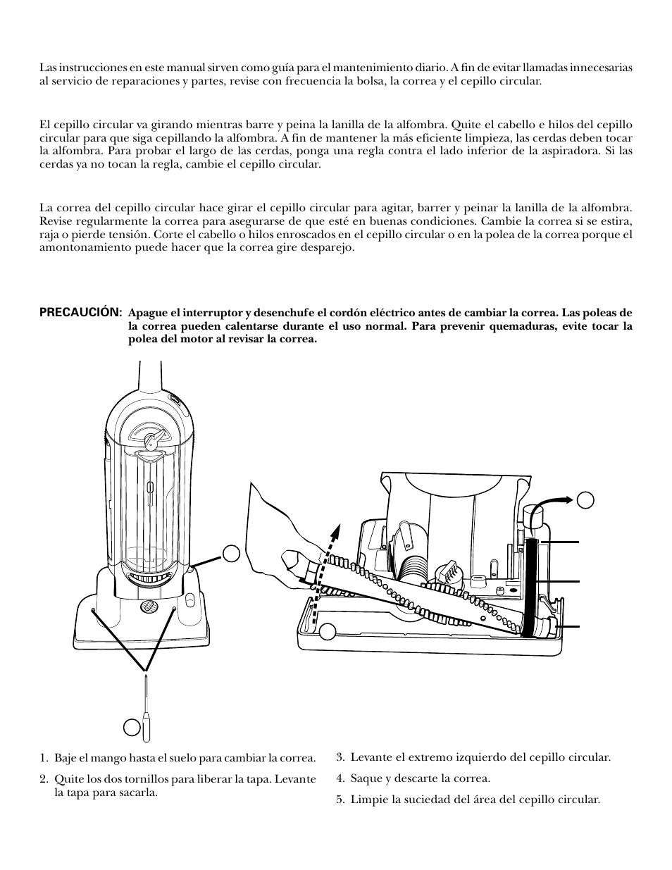 Como hacerle mantenimiento | GE 71045 User Manual | Page 30 / 36