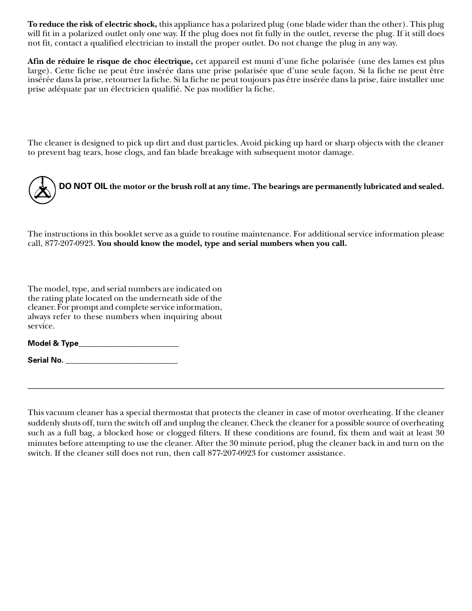 Service information, Thermal cut off, Thermal cut off & 8 | General information | GE 71045 User Manual | Page 4 / 36