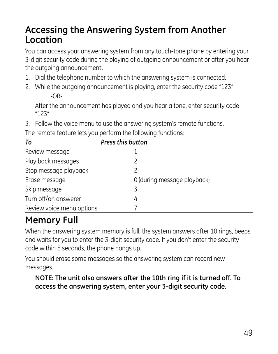 GE 0007 User Manual | Page 49 / 68