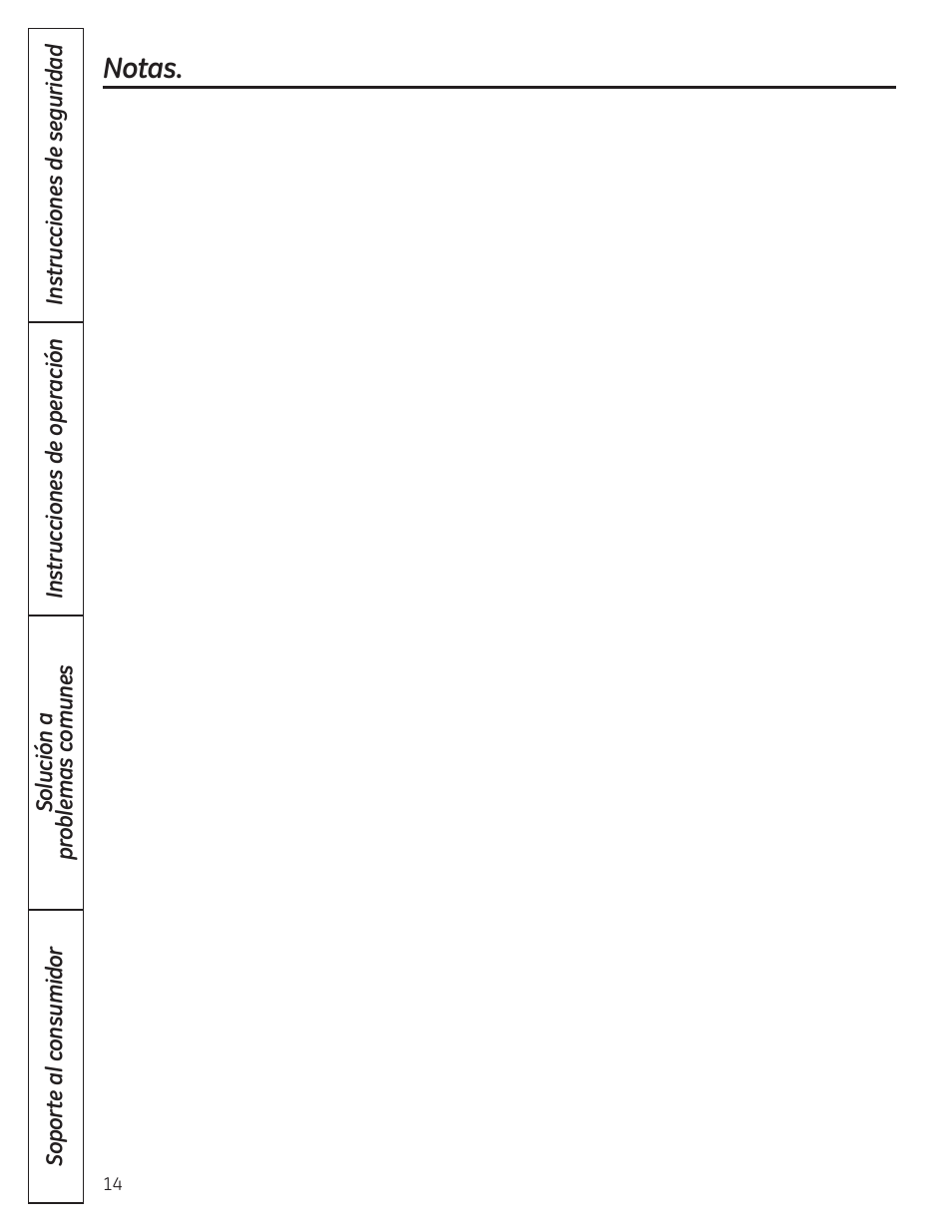 Notas | GE 49-90407 User Manual | Page 30 / 32