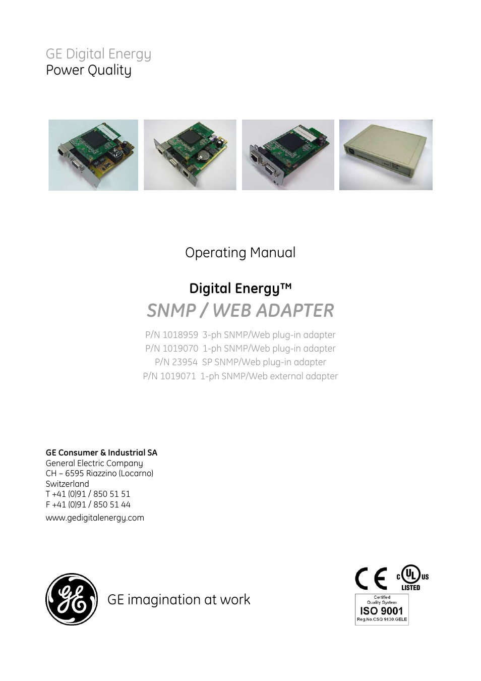 GE 1019070 User Manual | 58 pages
