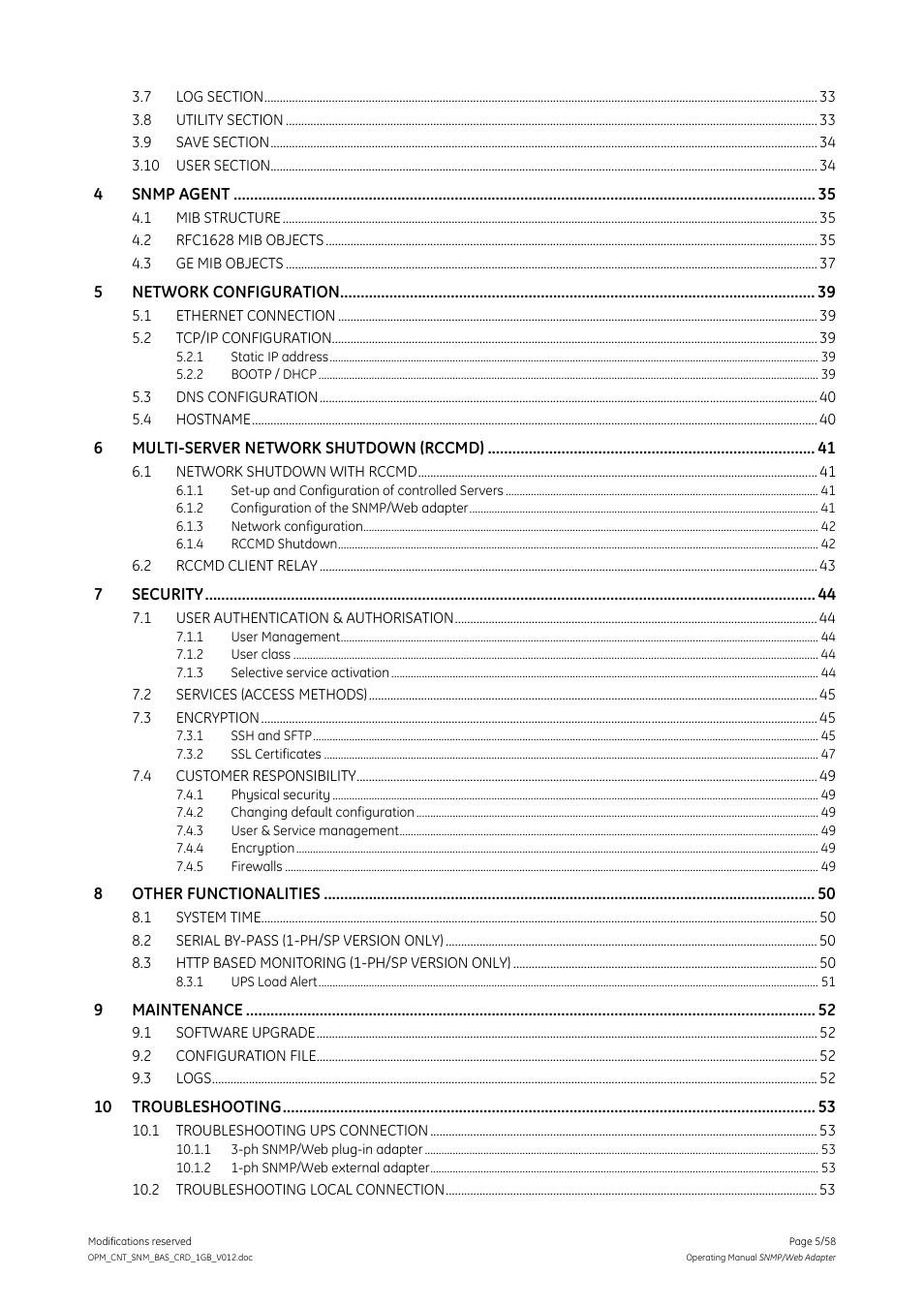 GE 1019070 User Manual | Page 5 / 58